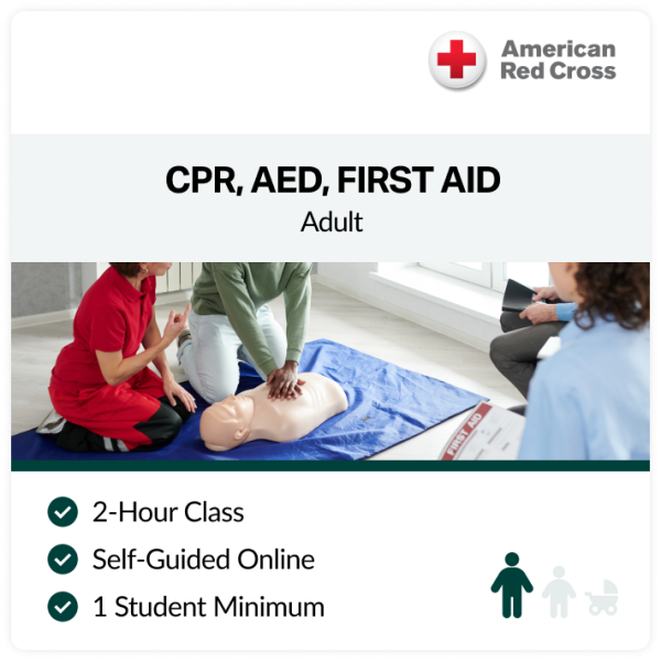 Adult CPR/AED/First Aid Online Certification